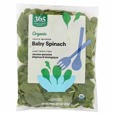 Organic Baby Spinach, 5 oz